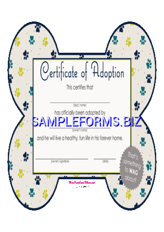Adoption Certificate Templates Samples Forms